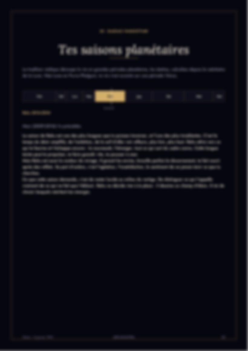 Page de la carte astrale complète (aperçu)
